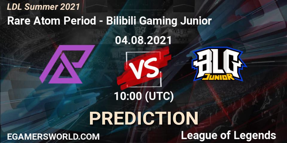 Prognose für das Spiel Rare Atom Period VS Bilibili Gaming Junior. 04.08.2021 at 11:30. LoL - LDL Summer 2021