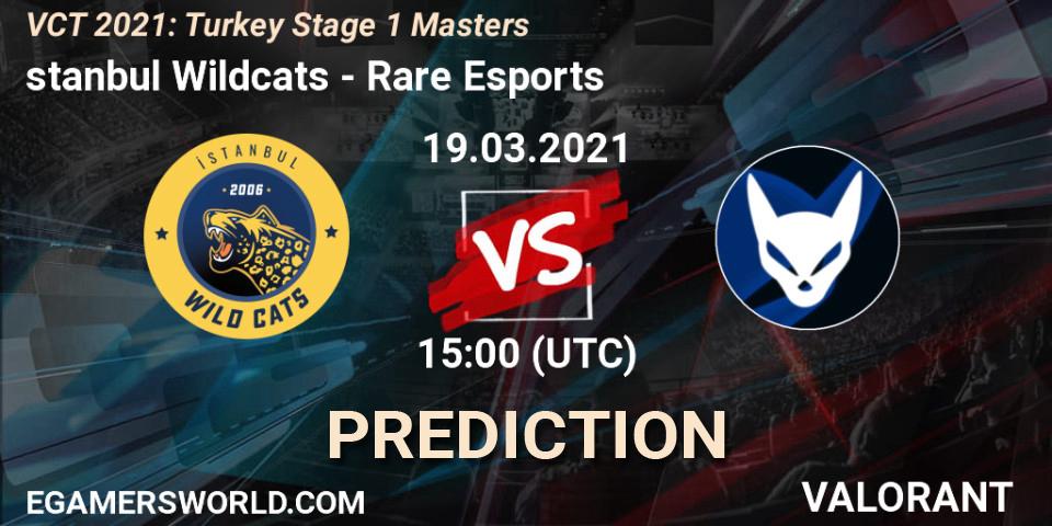 Prognose für das Spiel İstanbul Wildcats VS Rare Esports. 19.03.2021 at 15:00. VALORANT - VCT 2021: Turkey Stage 1 Masters