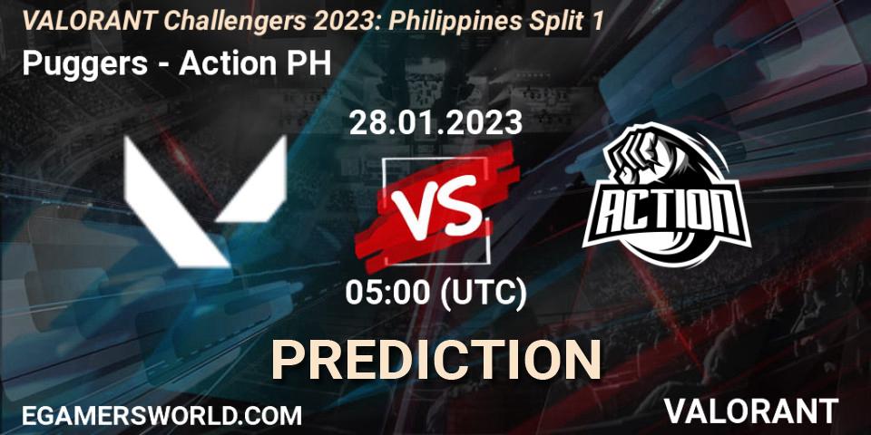 Prognose für das Spiel Puggers VS Action PH. 28.01.23. VALORANT - VALORANT Challengers 2023: Philippines Split 1