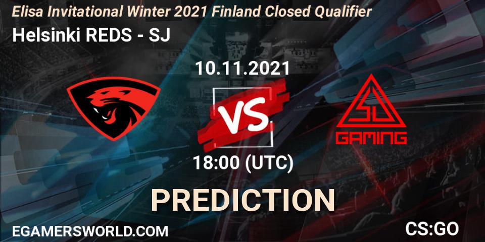 Prognose für das Spiel Helsinki REDS VS SJ. 10.11.21. CS2 (CS:GO) - Elisa Invitational Winter 2021 Finland Closed Qualifier