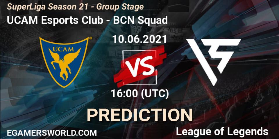 Prognose für das Spiel UCAM Esports Club VS BCN Squad. 10.06.21. LoL - SuperLiga Season 21 - Group Stage 