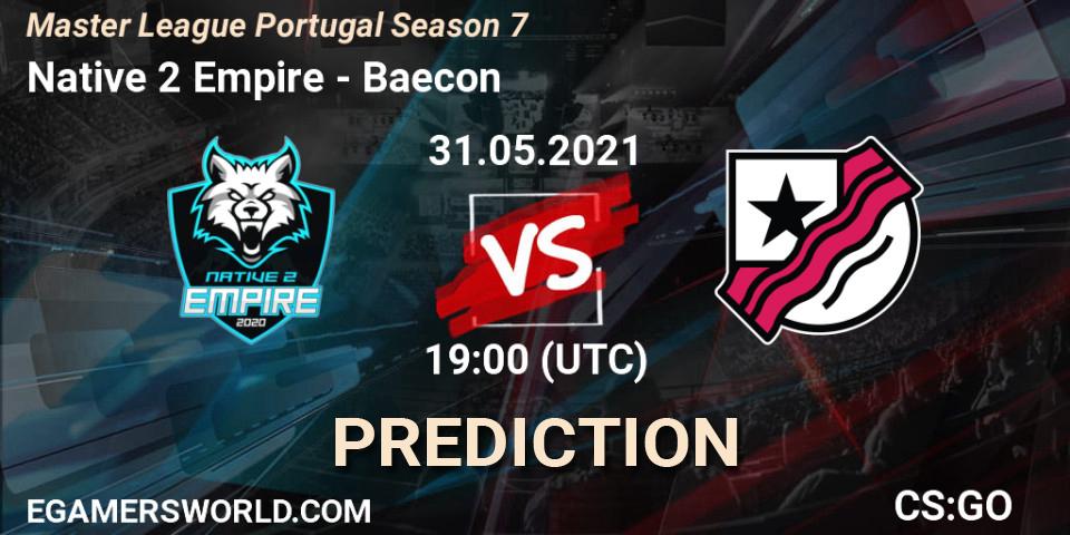 Prognose für das Spiel Native 2 Empire VS Baecon. 31.05.21. CS2 (CS:GO) - Master League Portugal Season 7