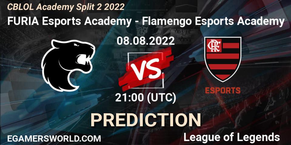 Prognose für das Spiel FURIA Esports Academy VS Flamengo Esports Academy. 08.08.2022 at 21:00. LoL - CBLOL Academy Split 2 2022