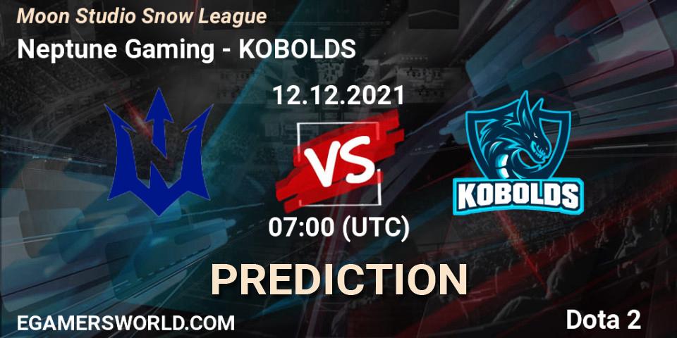 Prognose für das Spiel Neptune Gaming VS KOBOLDS. 12.12.2021 at 07:06. Dota 2 - Moon Studio Snow League