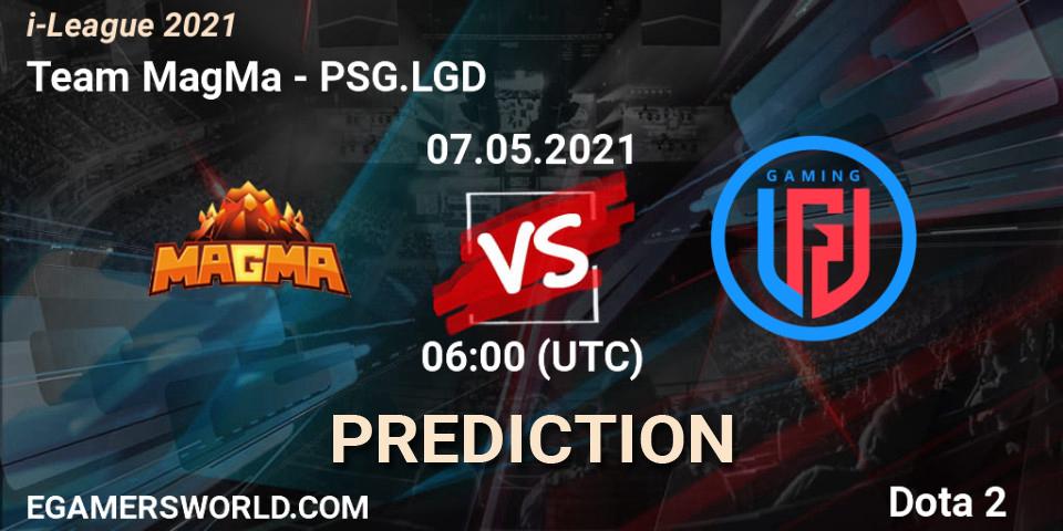 Prognose für das Spiel Team MagMa VS PSG.LGD. 07.05.2021 at 06:01. Dota 2 - i-League 2021 Season 1