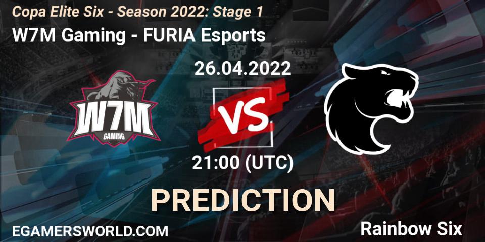 Prognose für das Spiel W7M Gaming VS FURIA Esports. 26.04.22. Rainbow Six - Copa Elite Six - Season 2022: Stage 1