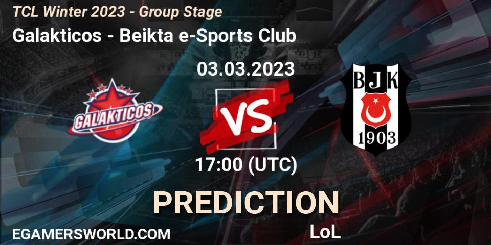 Prognose für das Spiel Galakticos VS Beşiktaş e-Sports Club. 10.03.23. LoL - TCL Winter 2023 - Group Stage