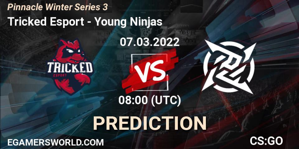 Prognose für das Spiel Tricked Esport VS Young Ninjas. 07.03.2022 at 08:00. Counter-Strike (CS2) - Pinnacle Winter Series 3