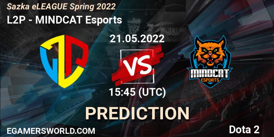 Prognose für das Spiel L2P VS MINDCAT Esports. 21.05.22. Dota 2 - Sazka eLEAGUE Spring 2022