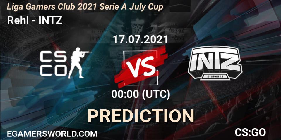 Prognose für das Spiel Rehl Esports VS INTZ. 16.07.2021 at 21:00. Counter-Strike (CS2) - Liga Gamers Club 2021 Serie A July Cup