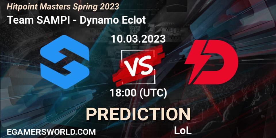 Prognose für das Spiel Team SAMPI VS Dynamo Eclot. 14.02.23. LoL - Hitpoint Masters Spring 2023