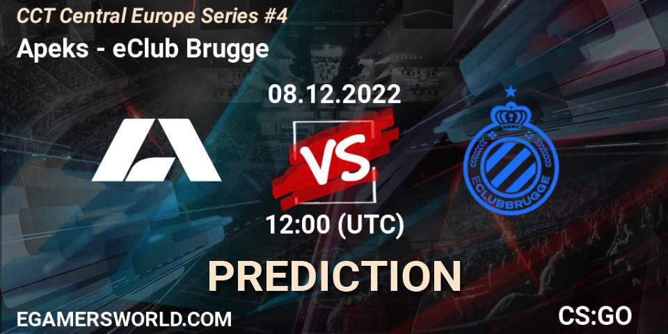 Prognose für das Spiel Apeks VS eClub Brugge. 08.12.22. CS2 (CS:GO) - CCT Central Europe Series #4