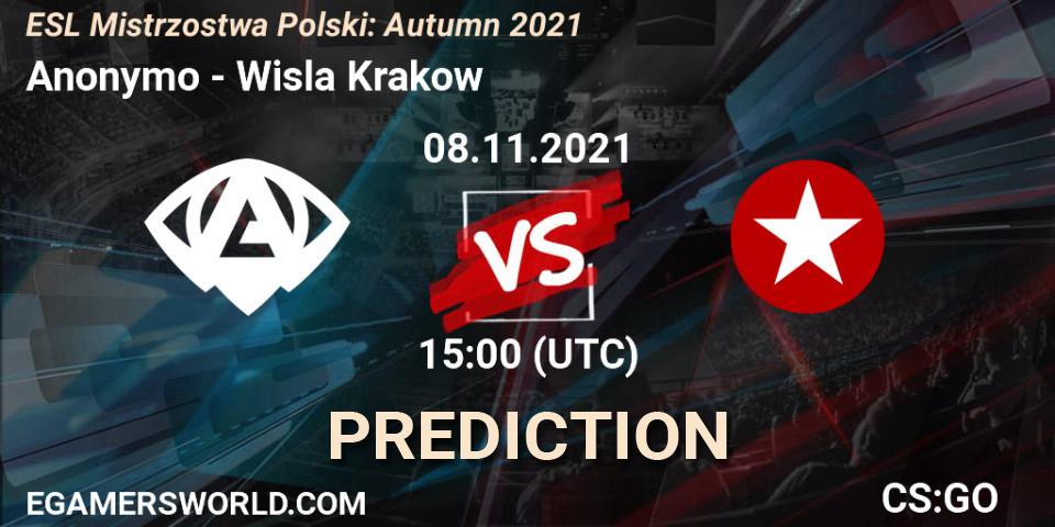 Prognose für das Spiel Anonymo VS Wisla Krakow. 08.11.2021 at 15:00. Counter-Strike (CS2) - ESL Mistrzostwa Polski: Autumn 2021