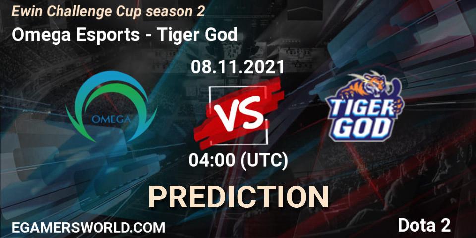 Prognose für das Spiel Omega Esports VS Tiger God. 08.11.2021 at 04:12. Dota 2 - Ewin Challenge Cup season 2