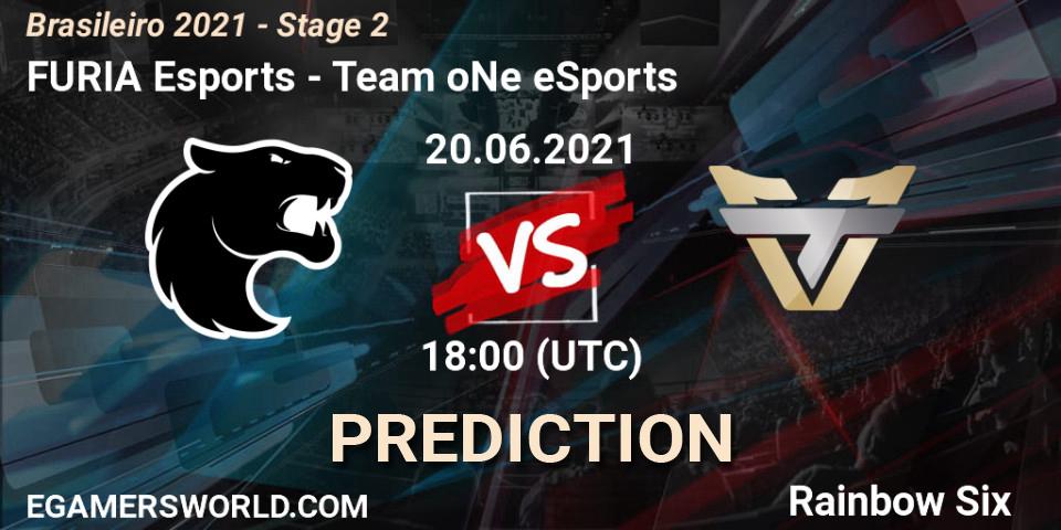 Prognose für das Spiel FURIA Esports VS Team oNe eSports. 20.06.2021 at 18:00. Rainbow Six - Brasileirão 2021 - Stage 2