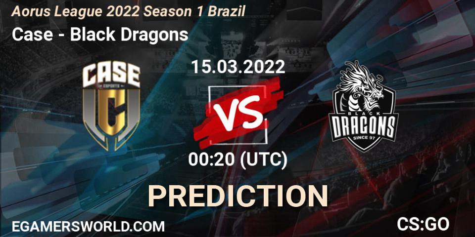 Prognose für das Spiel Case VS Black Dragons. 15.03.22. CS2 (CS:GO) - Aorus League 2022 Season 1 Brazil
