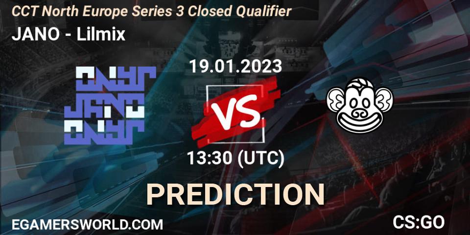 Prognose für das Spiel JANO VS Lilmix. 19.01.23. CS2 (CS:GO) - CCT North Europe Series 3 Closed Qualifier
