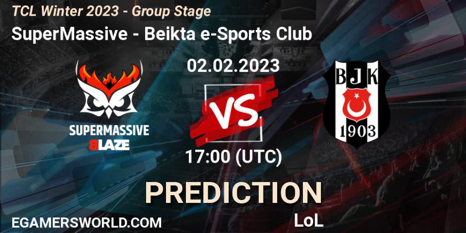 Prognose für das Spiel SuperMassive VS Beşiktaş e-Sports Club. 02.02.23. LoL - TCL Winter 2023 - Group Stage