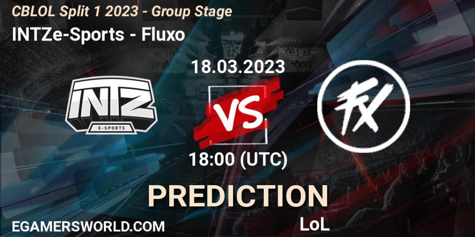 Prognose für das Spiel INTZ e-Sports VS Fluxo. 18.03.2023 at 18:00. LoL - CBLOL Split 1 2023 - Group Stage