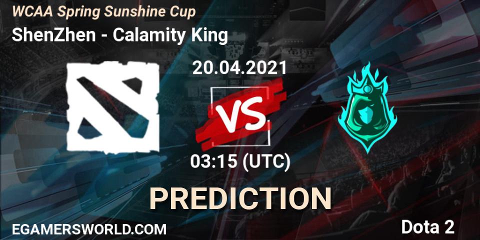 Prognose für das Spiel ShenZhen VS Calamity King. 20.04.21. Dota 2 - WCAA Spring Sunshine Cup