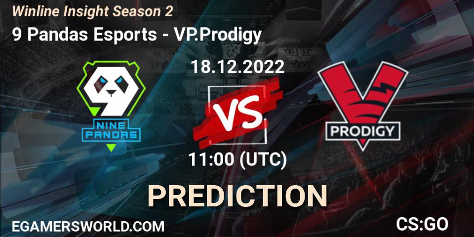 Prognose für das Spiel 9 Pandas Esports VS VP.Prodigy. 18.12.2022 at 11:00. Counter-Strike (CS2) - Winline Insight Season 2