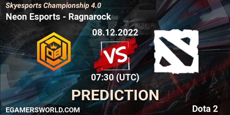 Prognose für das Spiel Neon Esports VS Ragnarock. 08.12.22. Dota 2 - Skyesports Championship 4.0