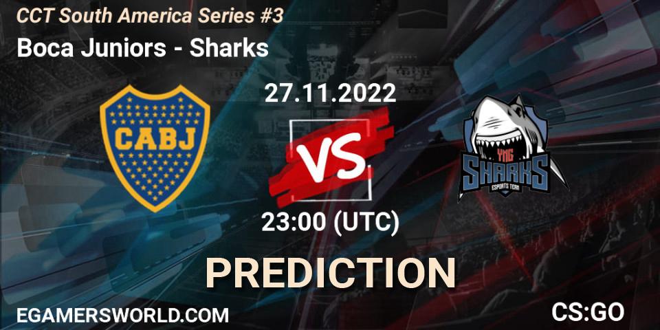 Prognose für das Spiel Boca Juniors VS Sharks. 28.11.22. CS2 (CS:GO) - CCT South America Series #3