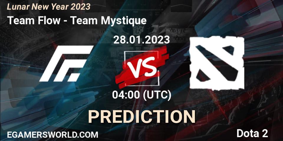 Prognose für das Spiel Team Flow VS Team Mystique. 28.01.23. Dota 2 - Lunar New Year 2023