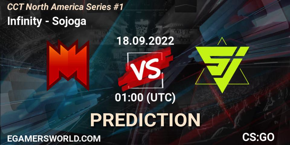 Prognose für das Spiel Infinity VS Sojoga. 18.09.2022 at 01:00. Counter-Strike (CS2) - CCT North America Series #1