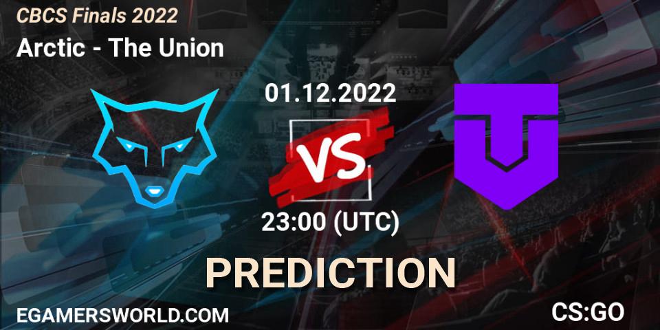Prognose für das Spiel Arctic VS The Union. 01.12.22. CS2 (CS:GO) - CBCS Finals 2022