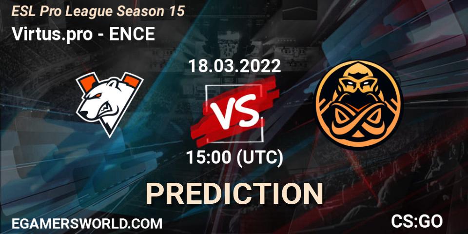 Prognose für das Spiel Outsiders VS ENCE. 18.03.2022 at 15:30. Counter-Strike (CS2) - ESL Pro League Season 15