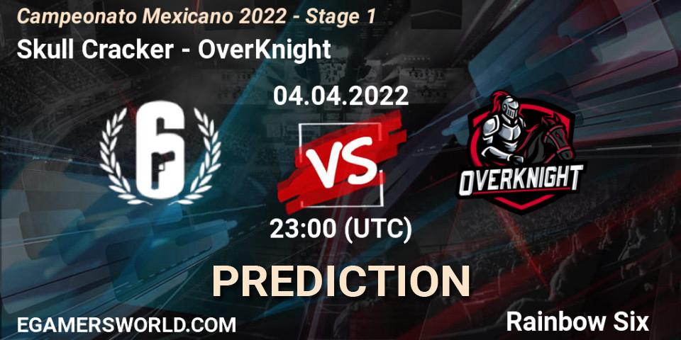 Prognose für das Spiel Skull Cracker VS OverKnight. 04.04.2022 at 23:00. Rainbow Six - Campeonato Mexicano 2022 - Stage 1