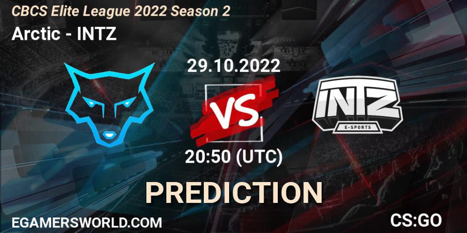 Prognose für das Spiel Arctic VS INTZ. 29.10.22. CS2 (CS:GO) - CBCS Elite League 2022 Season 2