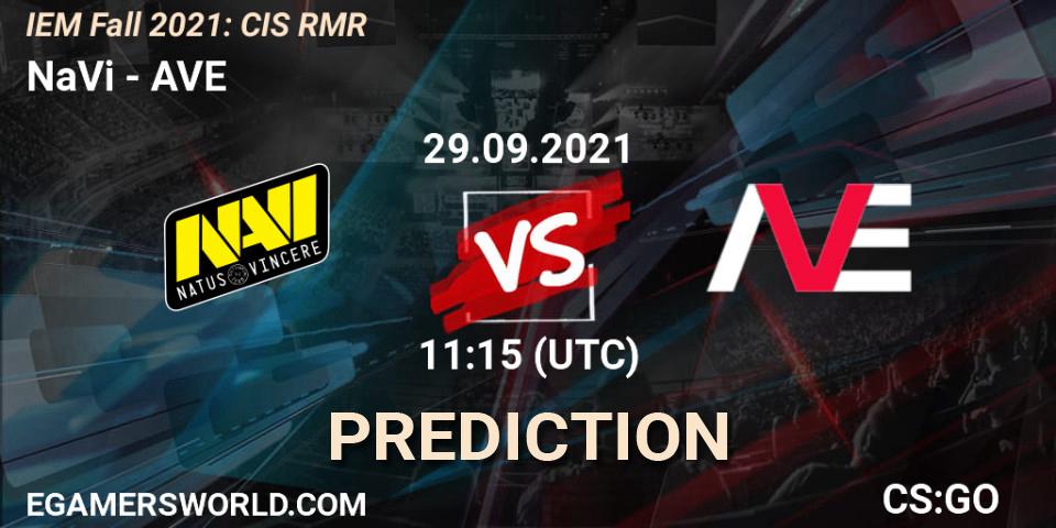 Prognose für das Spiel NaVi VS AVE. 29.09.2021 at 11:15. Counter-Strike (CS2) - IEM Fall 2021: CIS RMR