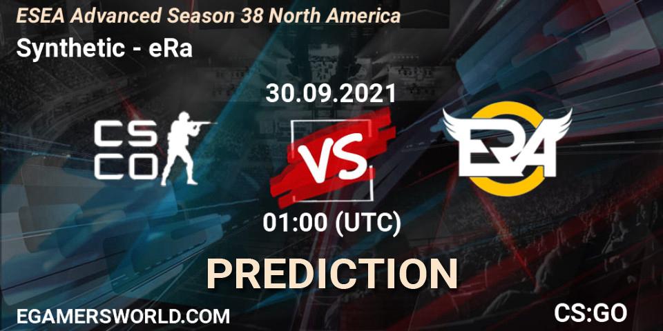 Prognose für das Spiel Synthetic VS eRa. 30.09.21. CS2 (CS:GO) - ESEA Advanced Season 38 North America
