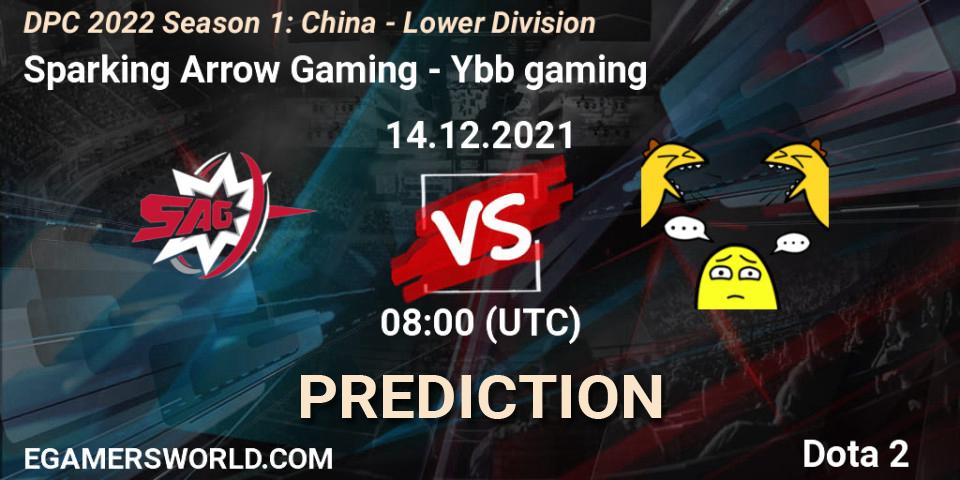 Prognose für das Spiel Sparking Arrow Gaming VS Ybb gaming. 14.12.2021 at 07:55. Dota 2 - DPC 2022 Season 1: China - Lower Division