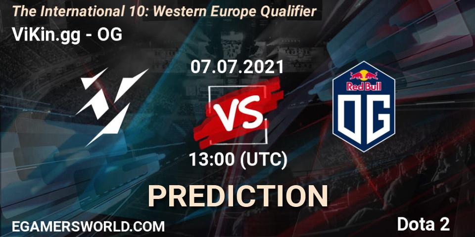 Prognose für das Spiel ViKin.gg VS OG. 07.07.21. Dota 2 - The International 10: Western Europe Qualifier