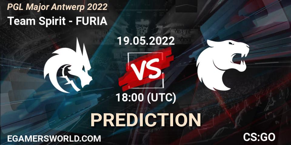 Prognose für das Spiel Team Spirit VS FURIA. 19.05.2022 at 19:00. Counter-Strike (CS2) - PGL Major Antwerp 2022