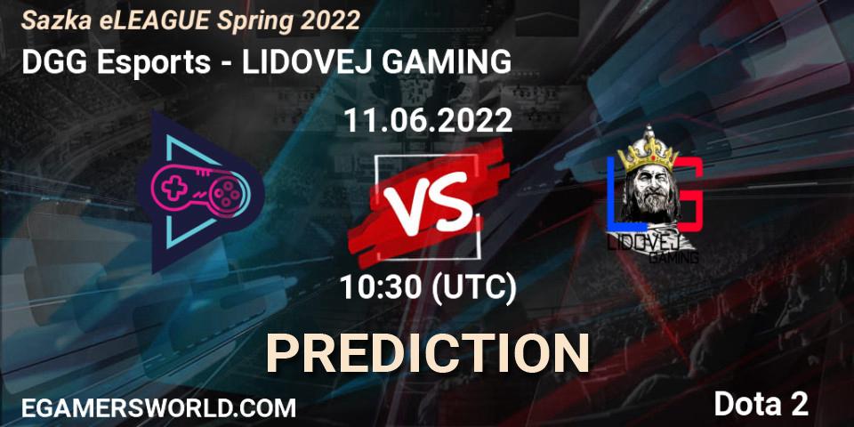 Prognose für das Spiel DGG Esports VS LIDOVEJ GAMING. 11.06.2022 at 10:48. Dota 2 - Sazka eLEAGUE Spring 2022
