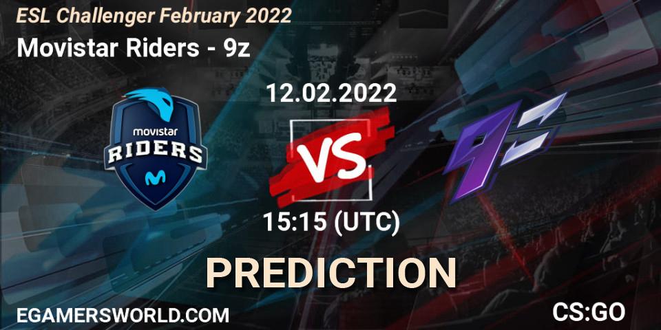 Prognose für das Spiel Movistar Riders VS 9z. 12.02.2022 at 15:15. Counter-Strike (CS2) - ESL Challenger February 2022