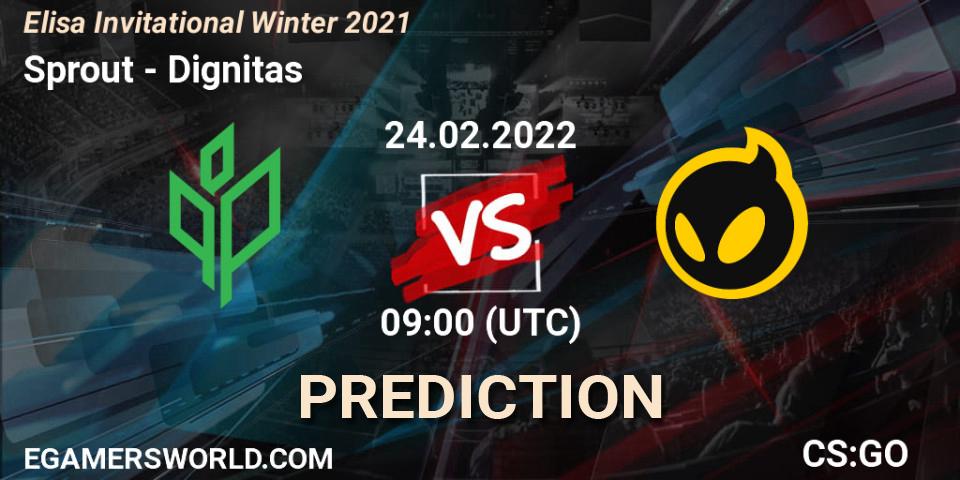 Prognose für das Spiel Sprout VS Dignitas. 24.02.2022 at 09:00. Counter-Strike (CS2) - Elisa Invitational Winter 2021
