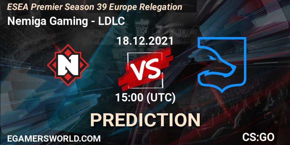 Prognose für das Spiel Nemiga Gaming VS LDLC. 18.12.21. CS2 (CS:GO) - ESEA Premier Season 39 Europe Relegation