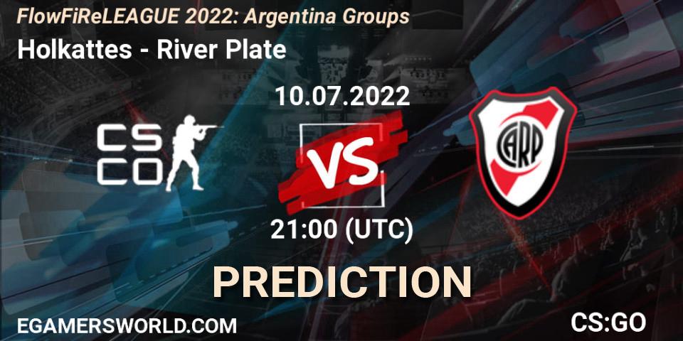 Prognose für das Spiel Holkattes VS River Plate. 10.07.2022 at 21:10. Counter-Strike (CS2) - FlowFiReLEAGUE 2022: Argentina Groups