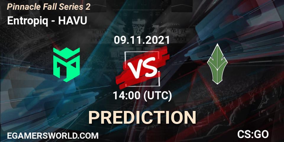 Prognose für das Spiel Entropiq VS HAVU. 09.11.2021 at 14:05. Counter-Strike (CS2) - Pinnacle Fall Series #2