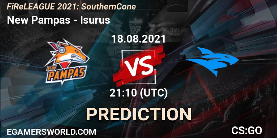 Prognose für das Spiel New Pampas VS Isurus. 18.08.2021 at 21:10. Counter-Strike (CS2) - FiReLEAGUE 2021: Southern Cone