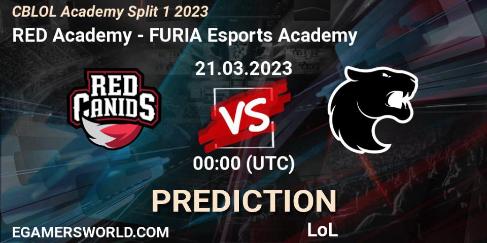 Prognose für das Spiel RED Academy VS FURIA Esports Academy. 21.03.2023 at 00:00. LoL - CBLOL Academy Split 1 2023