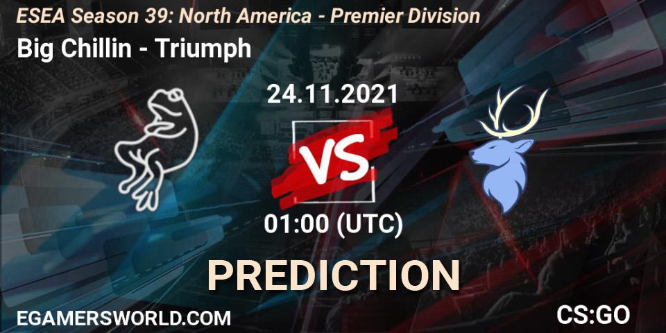 Prognose für das Spiel Big Chillin VS Triumph. 04.12.21. CS2 (CS:GO) - ESEA Season 39: North America - Premier Division