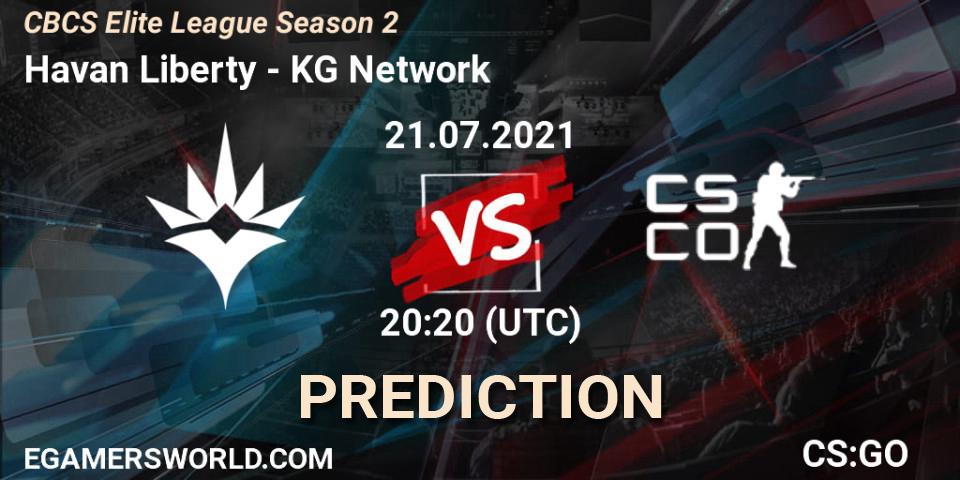 Prognose für das Spiel Havan Liberty VS KG Network. 21.07.2021 at 20:20. Counter-Strike (CS2) - CBCS Elite League Season 2