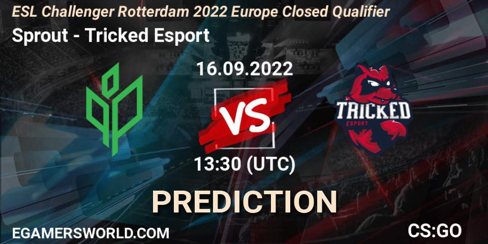 Prognose für das Spiel Sprout VS Tricked Esport. 16.09.22. CS2 (CS:GO) - ESL Challenger Rotterdam 2022 Europe Closed Qualifier
