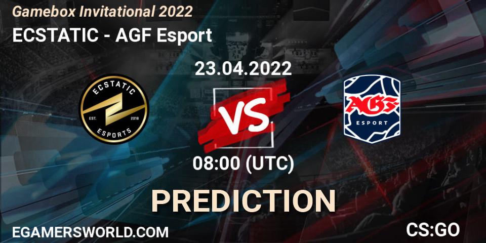 Prognose für das Spiel ECSTATIC VS AGF Esport. 23.04.22. CS2 (CS:GO) - Gamebox Invitational 2022
